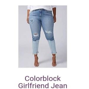 Lane Bryant Colorblock Jeans size 14p